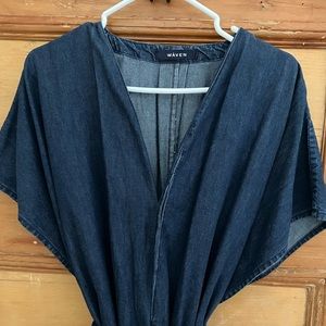 Waven demin jumpsuit, similar to 69 styles… really cozy one-size-fits-all!